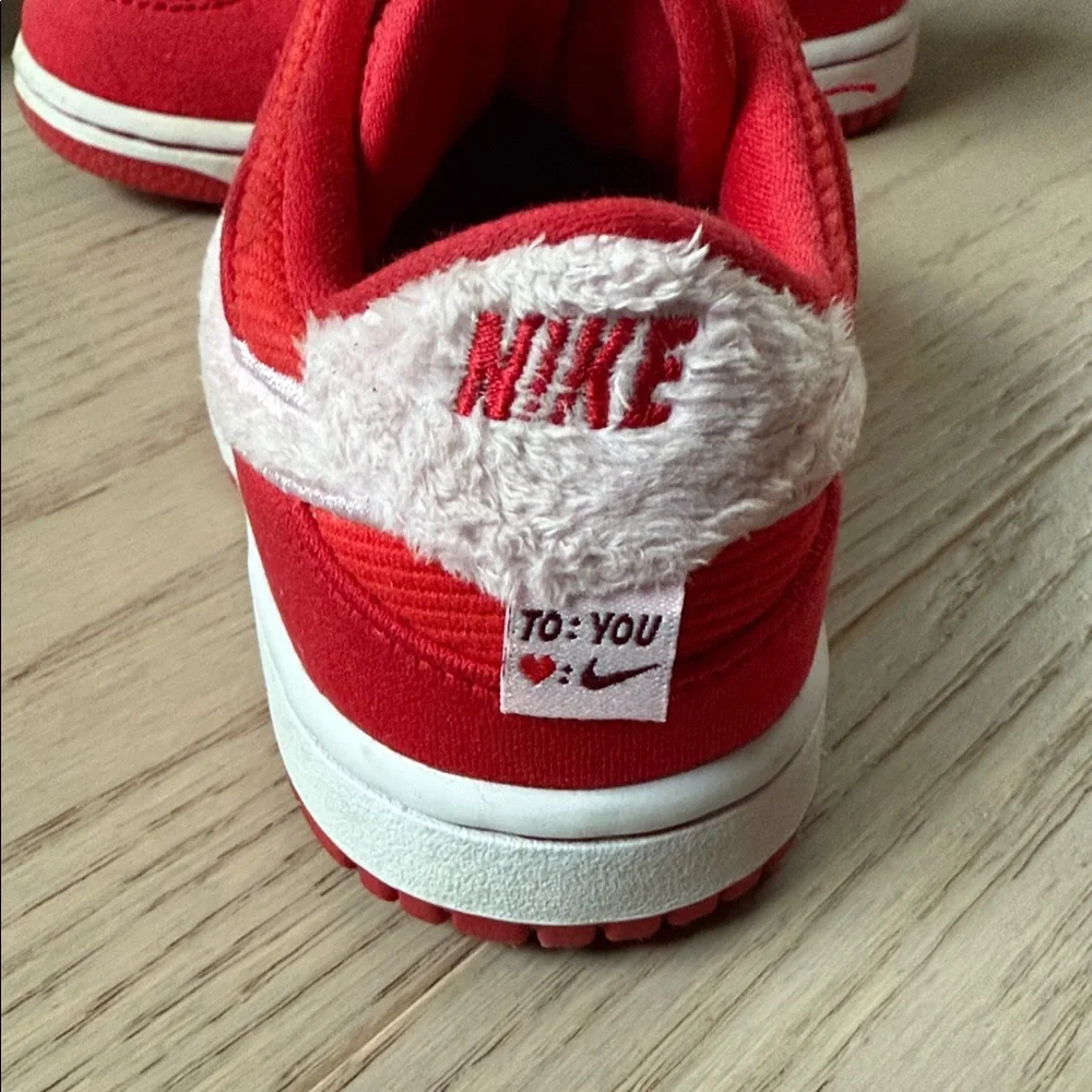 Nike Kids Red and White Sneakers